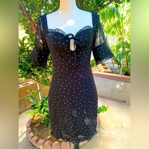 Sexy mod style polka dot dress